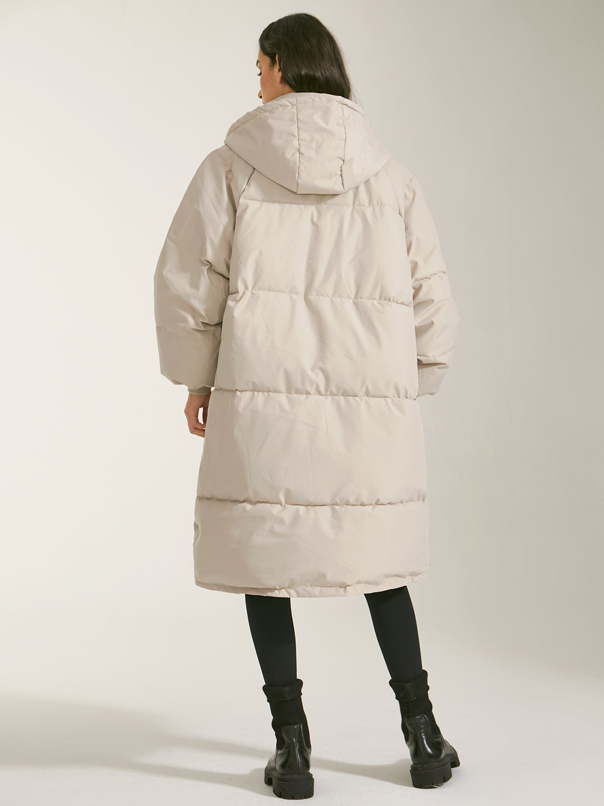 Hazel | Damen Winter Lange Puffer Kapuze Mantel | Warme