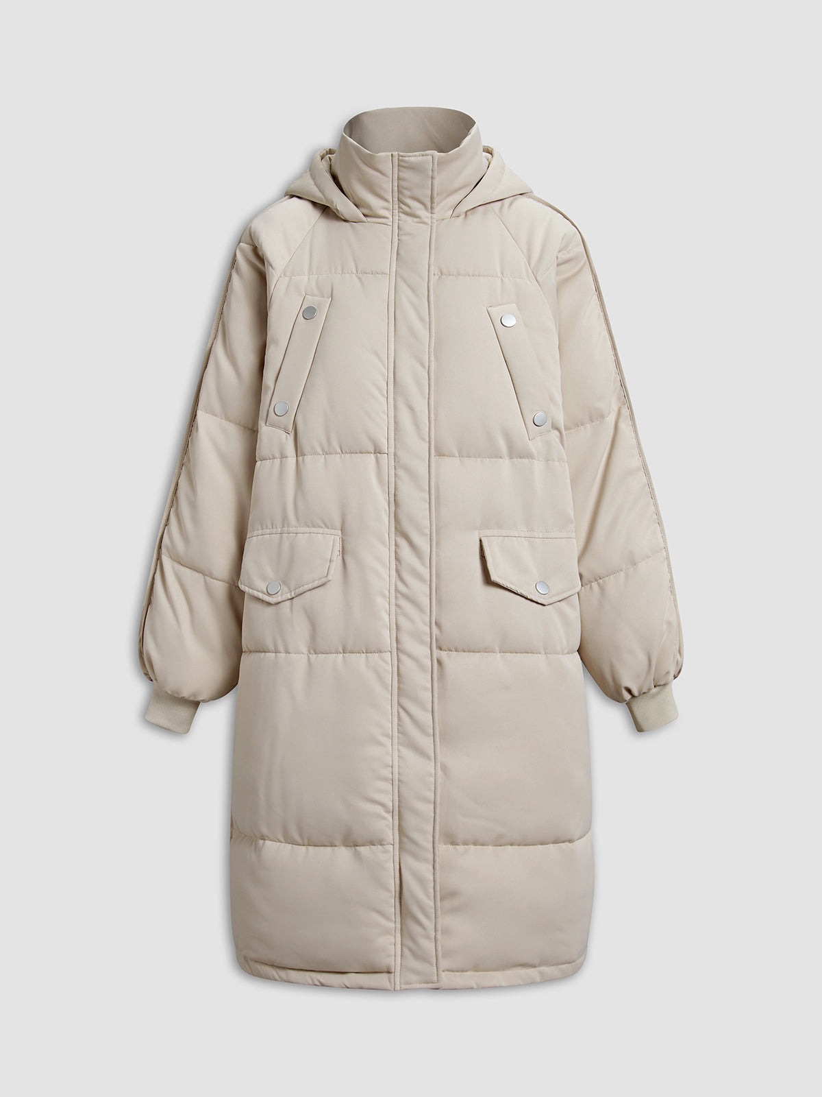 Hazel | Damen Winter Lange Puffer Kapuze Mantel | Warme