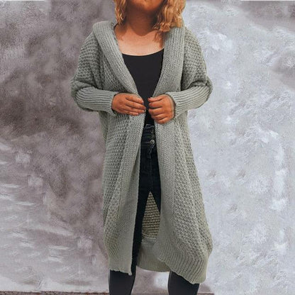 Abigail | Damen Lange Lässige Strickjacke | Warme