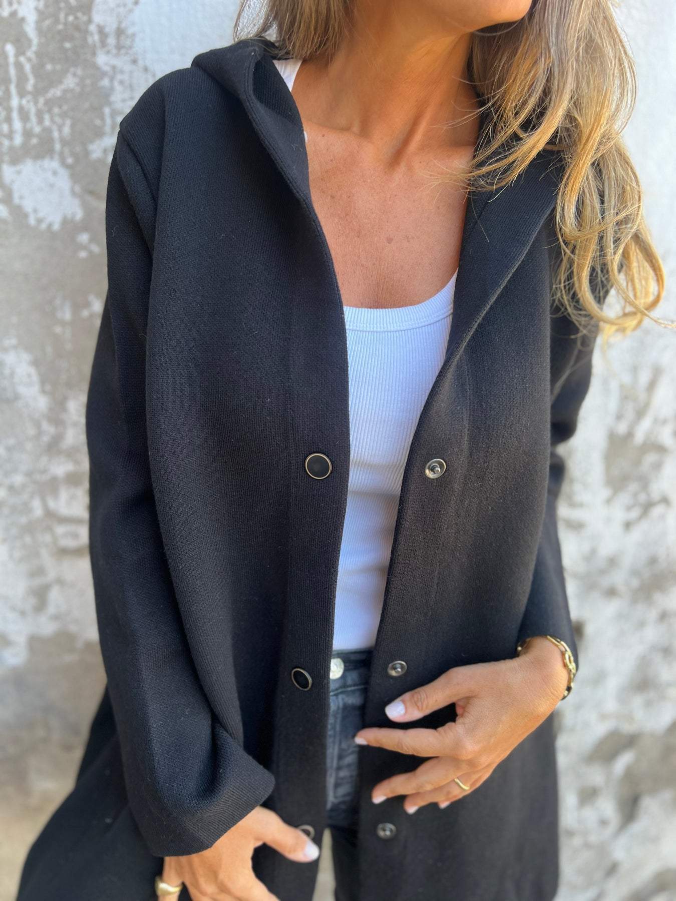 Damen Locker Lange Eleganter Blazer